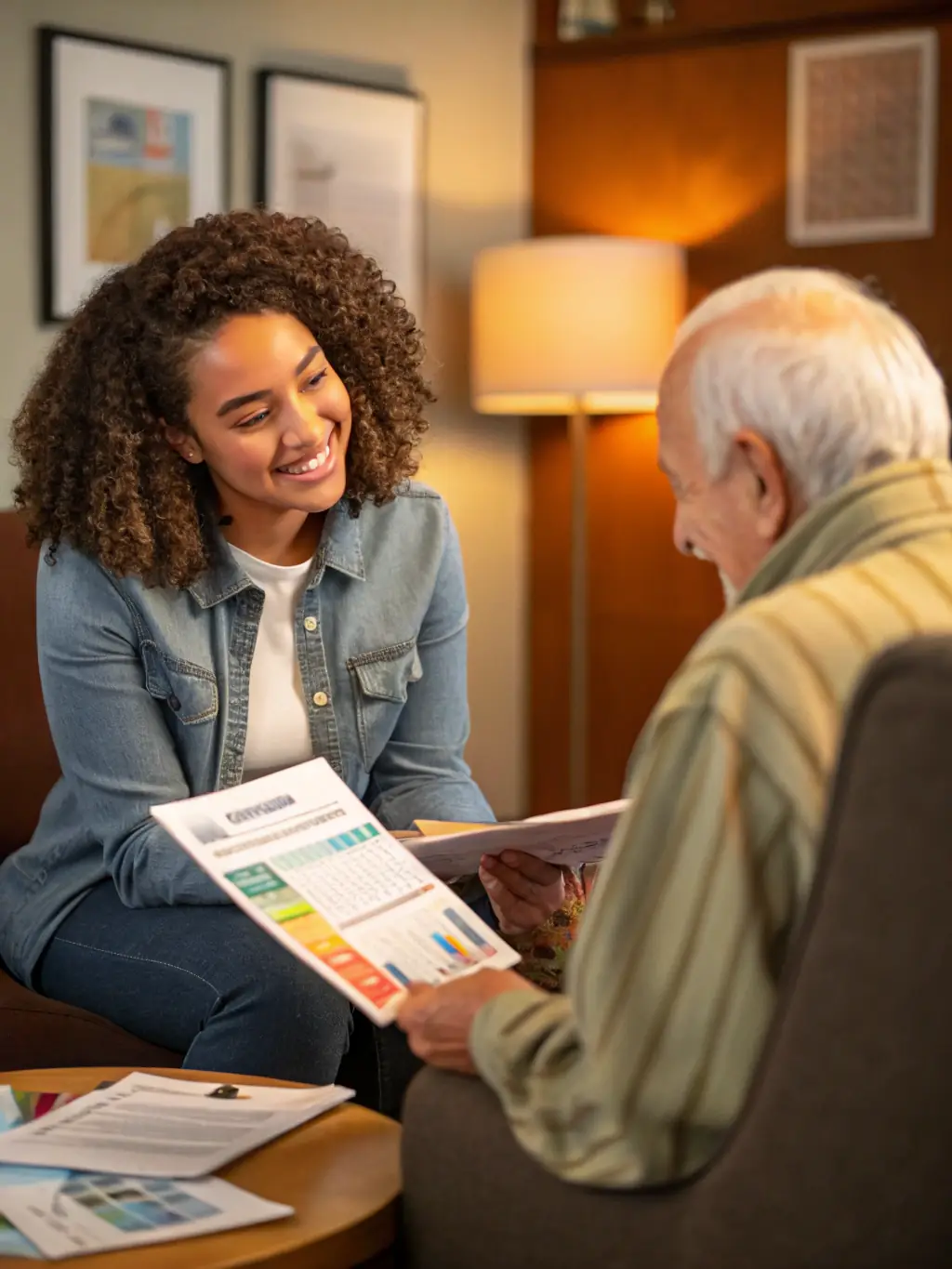 A support coordinator assisting a client with a bulk order of care supplies, highlighting DOBHAN's ability to handle large orders efficiently.